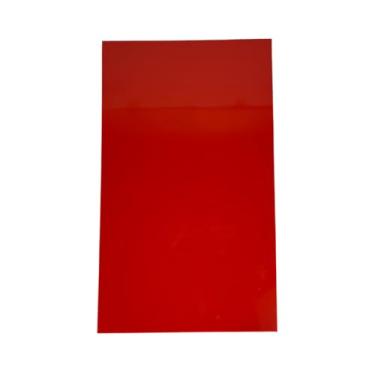 Imagem de tabua de corte 40x30cm de 6mm p/casa cozinha restaurante churrasco padaria alimentos legumes carne profissional em polietileno (vermelho)