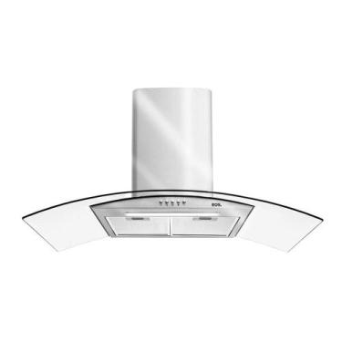 Imagem de Coifa e Depurador de Parede Inox Com Vidro Curvo 90cm Eco90pv 220v - E