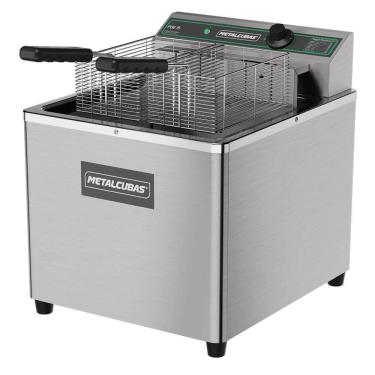 Imagem de Fritador Industrial Metalcubas FOE15 M Zona Fria de Óleo Elétrico 220V 15 Litros 8000W MTC0080/23212