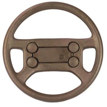 Imagem de Volante 4 Bolas VW Gol Saveiro Parati Santana Voyage Marrom Modelo Ori