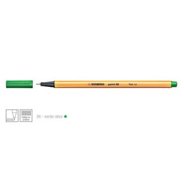 Imagem de Caneta Point 88 Cor 36 Verde Oliva - Stabilo