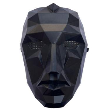 Imagem de Máscara Round 6 Líder Preta Coreia Cosplay Fantasia Netflix - sm decor