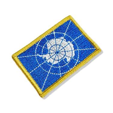 Imagem de BP0440-001 Bandeira Antártica Patch Bordado 7,5x5 - BR44