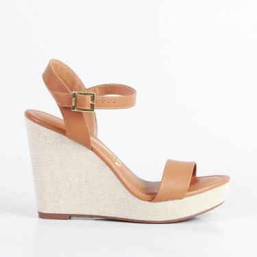 Imagem de Sandália Feminina Vizzano Anabela Trama 62832000 Laranja Intense, Came