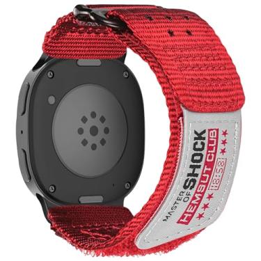 Imagem de Pulseira de nylon compatível com S Samsung Galaxy Watch 8 de 40 mm e 44 mm/Galaxy Watch 8 Classic de 46 mm (2025), pulseira de nylon militar Galaxy Watch Ultra, para homens