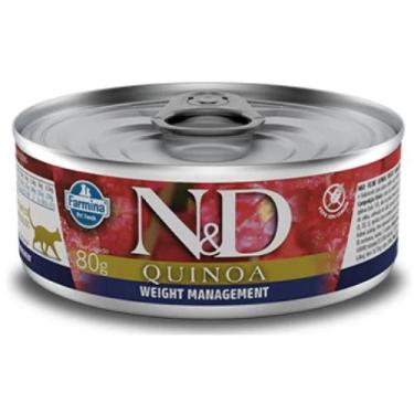 Imagem de Ração Úmida N&D Lata Gatos Quinoa Weight Management 80G - Farmina