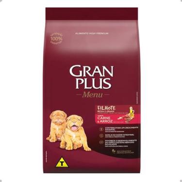 Imagem de Ração GranPlus Menu Filhote Carne Arroz Cães Médios Grandes 20kg - Gra