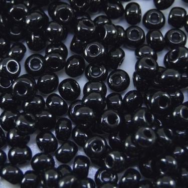 Imagem de Missangas pretas 100gm - Orixas