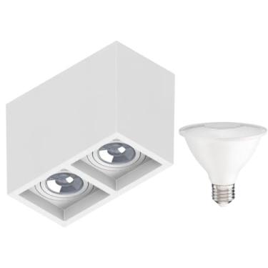 Imagem de SAVE ENERGY - Plafon Sobrepor Recuado + 2 Lâmpada Par30 10w 2700k Save Energy