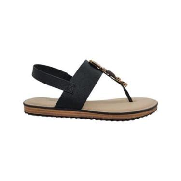 Imagem de Sandália Feminina De Dedo Rasteira Com Pedraria Modare Ultra Conforto 7141120-Feminino