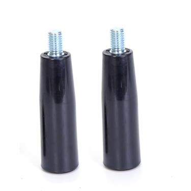 Imagem de YXQ Manivela de torno de manivela, 2 peças, puxador de macaco de reboque, manivela para máquina manual giratória, substituição com parafusos, haste roscada macho M10 para máquinas de fresagem