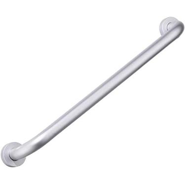 Imagem de XNXWDZ Corrimãos de segurança, corrimãos de banheiro, corrimãos antiderrapantes de segurança, corrimãos de vaso sanitário, adequado para idosos, deficientes e grávidas (prata 50 cm)