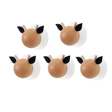 Imagem de Cabide montado na parede 5 peças de gancho de forma criativa bonito cabideiro para chapéu pode ser usado para entrada, chapéu, toalha, cachecol, bolsa, chaveiro, cabideiro, para pendurar na parede