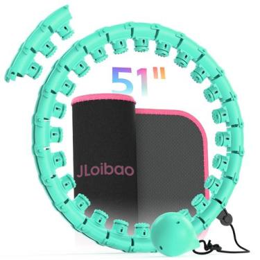Imagem de Aro de fitness pesado Hula Hoop JLoibao Infinity 130 cm
