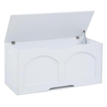 Imagem de Baú de armazenamento Oakvivo 80x40x46cm Banco de brinquedos e entrada