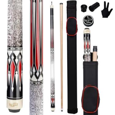 Imagem de Ray speed Bastão de taco de sinuca com eixo de deflexão baixa com estojo rígido de 540 a 590 ml bastão de sinuca profissional