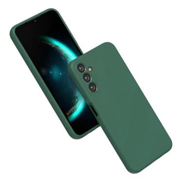 Imagem de [GL CASES] Capa Samsung M54 Capinha Samsung M54 Case Aveludada Anti Impacto Reforçada Silicone Emborrachado Com Proteção De Câmera (Verde Escuro)