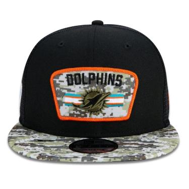 Imagem de BONÉ NEW ERA 950 MIAMI DOLPHINS SALUTE TO SERVICE PRETO CAMUFLADO-Masculino