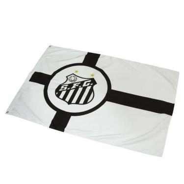 Imagem de Bandeira Santos Oficial Torcedor Estampada Um Lado 126x86cm-Unissex