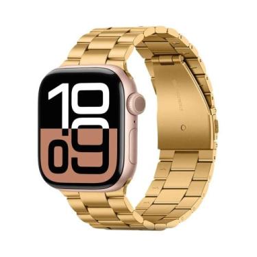 Imagem de Pulseira De Metal Em Aço Inoxidável Para Apple Watch 46 42mm Ultra3 49