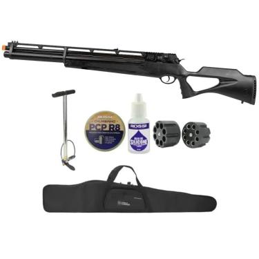 Imagem de Carabina Pressão Pcp Rossi R8 G3 Black Std 5,5 Bomba Itens