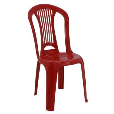 Imagem de Jogo 4 Cadeiras Bistrô Tramontina Atlântida Em Polipropileno Vermelho