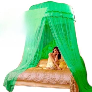 Imagem de Mosquiteiro de Teto Gigante Casal/Queen/King com Abertura Lateral 14m Tela Fina Anti-Inseto(verde,Gigante c/abertura lateral)