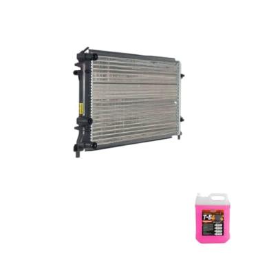 Imagem de Kit Radiador VW Jetta e Fusca 2.0 2011 a 2017 com Aditivo RadiadornaQ Rosa 5 Litros