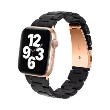Imagem de Pulseira De Resina Fashion Para Apple Watch Band 44mm 40mm 45mm 49mm 3