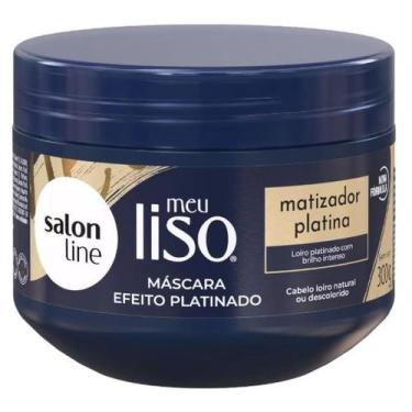 Imagem de Máscara Tratamento SalonLine MeuLiso Matizador Platina 300g - Salon Li