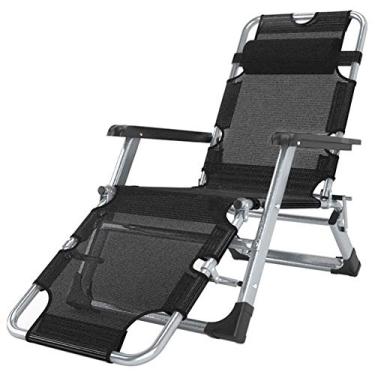 Imagem de YYBOES Espreguiçadeiras reclináveis, espreguiçadeiras, cadeira reclinável, para jardim, exterior, dobrável, portátil, suporta 200 kg para pessoas pesadas