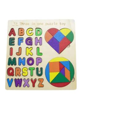 Imagem de Quebra-Cabeça Educativo Montessori em Madeira, Números, 22.5x22.5 cm, 3 Anos+, Colorido