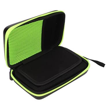 Imagem de Naroote Estojo de Viagem Rígido Bolsa Protetora Durável para Barbeador Elétrico para Norelco QP2520 QP2530 QP2620 QP2630, Material PU de Nylon Verde para Homens Alça de Mão Portátil