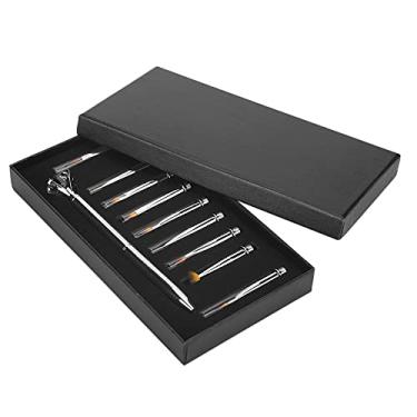 Imagem de Semme Caneta de Gel UV Removível Multifuncional Profissional para Pintura de Unhas Caneta de Desenho para Unhas Pincel Pontilhado para Designers de Arte de Unhas Salon Rose Gold Light (Prata)