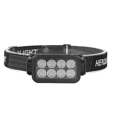 Imagem de aqxreight Farol LED Com Sensor de Movimento IPX4 à Prova d'água 5 Engrenagens Giratório USB Recarregável Farol para Pesca Caminhadas Mão Alcançar Interruptor de Ondulação Precisa Detectar