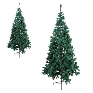 Imagem de Árvore de Natal 2,40m de Altura, Verde, 1.400 Galhos, PVC e Ferro, 1,2m Diâmetro, Decoração Natalina