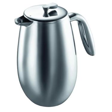 Imagem de Panela de café de aço inoxidável French Press Carry Camping Travel Cafeteira de aço inoxidável de grande capacidade cafeteira multifuncional para café chaleira portátil adequada para uso em família ou