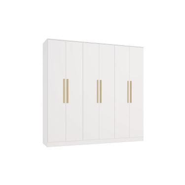 Imagem de Guarda-roupa 6 Portas 4 Gavetas Kappesberg Adapt Branco