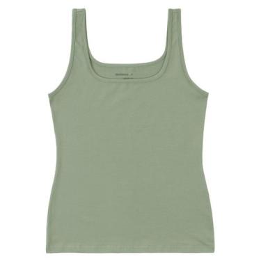Imagem de Blusa Regata Básica Cotton Light Feminina Malwee Ref. 04492, Verde 395