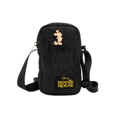 Imagem de Bolsa Lateral Mickey Mouse Teen New Quilting Preto 15129