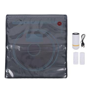 Imagem de aqxreight Kit de Armazenamento a Vácuo de Filamento, 10 Unidades de Sacos Selados a Vácuo de 12,6 X 13,4 Polegadas Com Bomba USB para Filamentos PLA PETG TPU de 0,5 1KG, Lado à Prova de