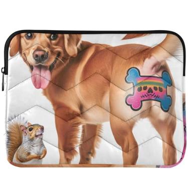 Imagem de Capa de notebook engraçada tatuagem cachorro capa para laptop MacBook Air 13 polegadas capa universal 13-14 polegadas bonito para computador