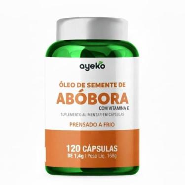 Imagem de Óleo de Semente de Abóbora com Vitamina E Prensado a Frio 120caps Ayek