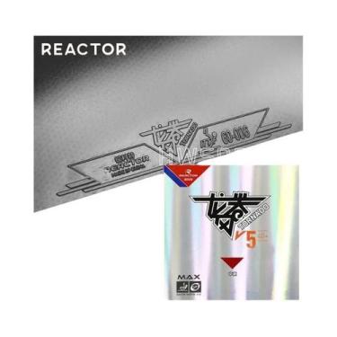 Imagem de Borracha De Tênis De Mesa REACTOR Tornada V5 Média Dura, Espuma Adesiv