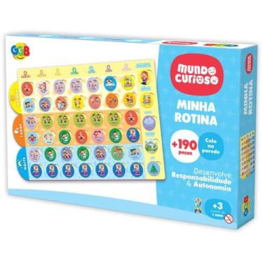 Imagem de Brinquedo Educativo Minha Rotina 190 PCS - GGB Brinquedos