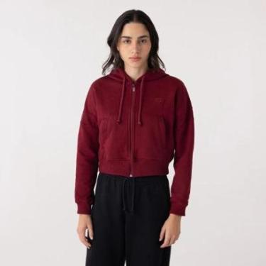 Imagem de Jaqueta New Balance Athletics Small Logo - feminino - bordo-Feminino