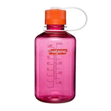 Imagem de Nalgene Garrafa de água Tritan livre de BPA à prova de vazamento - 473 ml boca estreita - feita nos EUA para uso externo e hidratação diária - emoção e movimento (roxo fúcsia)