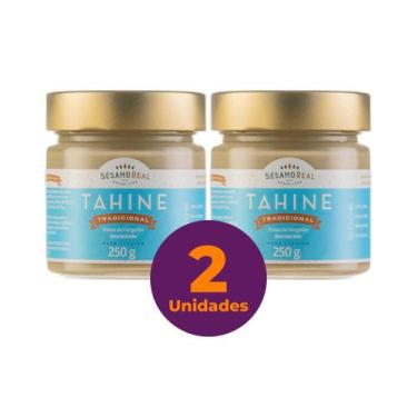 Imagem de Kit c/ 2 Tahine Tradicional Vegano Sesamo Real 220g - Sésamo Real