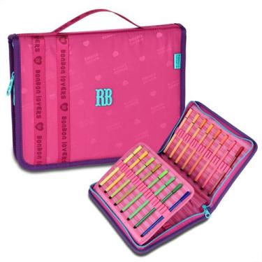 Imagem de Estojo Escolar Rebecca Bonbon Oficial Fichário 96 Lápis - Clio Style, 
