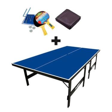 Imagem de MESA DE PING PONG MDP 15mm Olimpic 1013 + KIT Completo 5031 + Capa Par